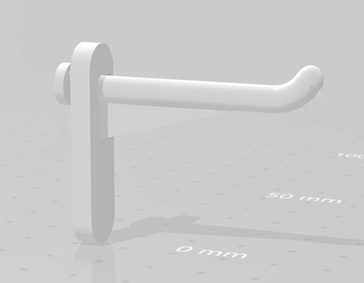 peg board hook tools pegboard holder 3d print model - Mito3D