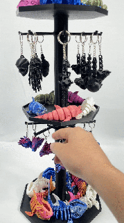 cheville crochet afficher carrousel commercial Licence gadget supporter porte clés fileur bijoux vendable 3d print model - Mito3D