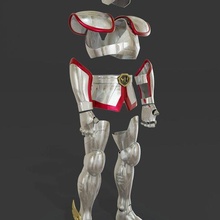 pegasus armor gadget saint seiya gentleman bronze zodiac 3d print model - Mito3D