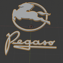 pegasus logo çeşitli troner güverte 1061 rozet 2011 cabezon kamyon 3d print model - Mito3D