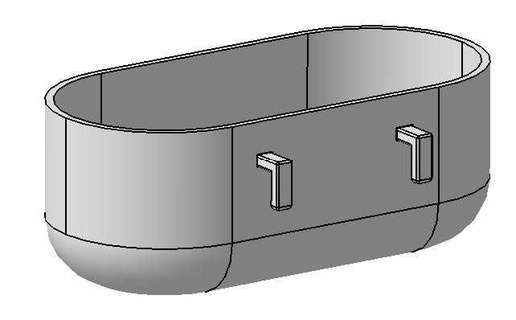 pannello forato cestino si adatta ikea skadis 3d print model - Mito3D