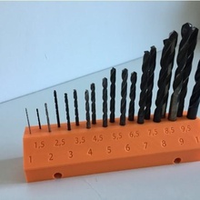 pegboard drill bit holder 19 mm tool holders boxes 3d print model - Mito3D