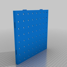 pegboard tile tool_holders_boxes 3d print model - Mito3D