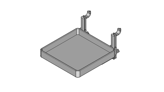 panneau perforé plateau capacité 60 mm 10 3d print model - Mito3D