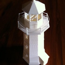peggys cove lighthouse architecture buildings structures 3d print model - Mito3D