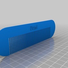 peine pára domi moda personalizado acessórios 3d print model - Mito3D