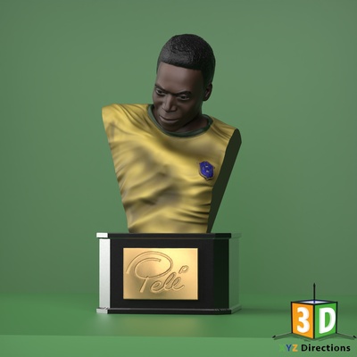 pele fracasso 3d modelo by xyz impressão modelos figura lenda brasil futebol mundo copo psg jogador designs jogadores neymar celebração 3d print model - Mito3D