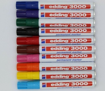 Stift dackel edding 3000 farbig Bleistifte halt Schreiben Tabelle Büro Kinder Farbe Farben Stifte Veranstalter Hund permanent Marker 3d print model - Mito3D