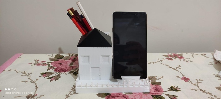 pen holder - phone flower pot 3d print model - Mito3D