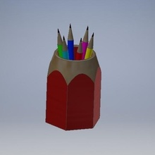 pen holder pens decoration art home toy pencil 3d print model - Mito3D