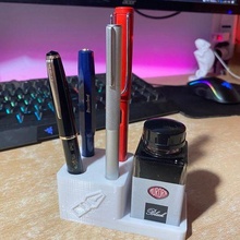 caneta suporte aurora aurorablack tinteiro fonte tinta kaweco lamy safári porta canetas passatempo 3d print model - Mito3D