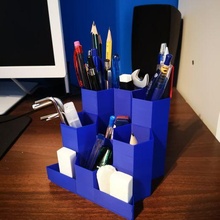 pen holder gadget organizer desktop 3d print model - Mito3D