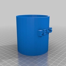 pen holder cup office 3d print model - Mito3D