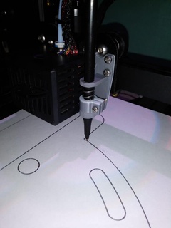 penna titolare supporto elegoo Nettuno 2 pen holder plotter 3d print model - Mito3D