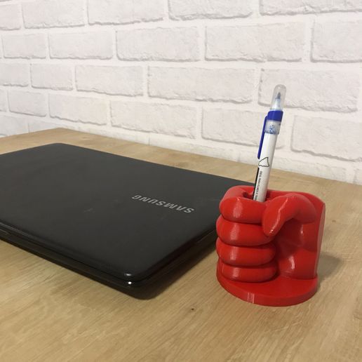 caneta suporte mão 3D print model - Mito3D