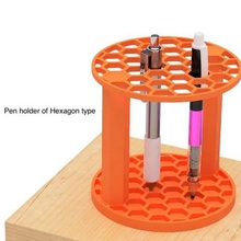 pen holder hexagon type gadget 3d print model - Mito3D