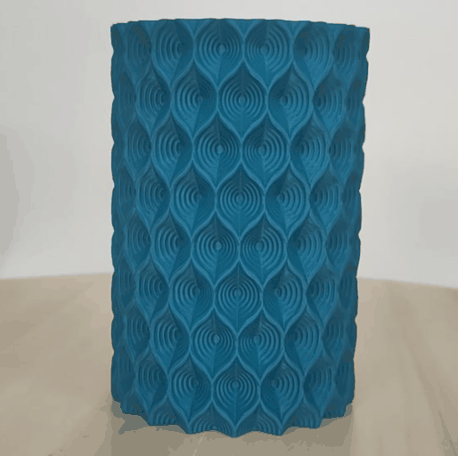 stift halter unterstützung organic09 stifthalter veranstalter vase organisch muster 3D print model - Mito3D