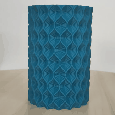pen holder organic09 penholder organizer vase organic pattern 3d print model - Mito3D