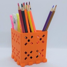 stylo titulaire soutien puzzle 12 boîte Bureau crayon accessoires 3d print model - Mito3D