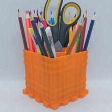 stylo titulaire soutien puzzle 23 boîte Bureau crayon accessoires 3d print model - Mito3D