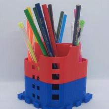 Stift Halter Unterstützung Puzzle 29 Box Büro Bleistift Zubehör 3d print model - Mito3D