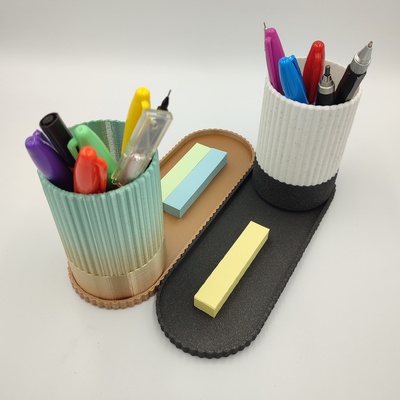 pen holder tray home decor art organizer pencil pencilcase 3d print model - Mito3D