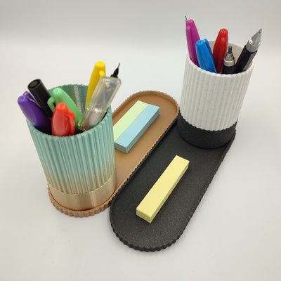 stylo titulaire soutien plateau accueil maison décor art organisateur crayon trousse 3d print model - Mito3D