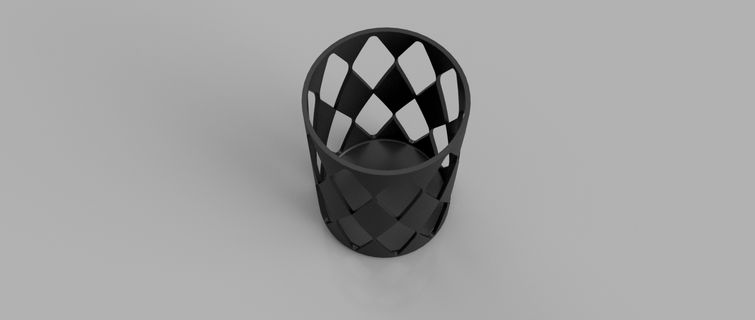 pen holder vase penvase penholder holdervase officevase 3d print model - Mito3D