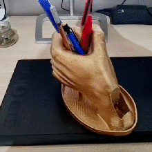 pen pencil holder gadget office organizer desk beethefirst beeverycreative case 3d print model - Mito3D