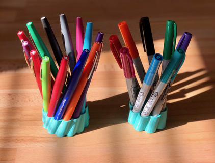 pen pencil holder organizer v4 3d print model - Mito3D