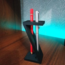supporto della penna strumento nella scrittura casa semplice stand pen 3d print model - Mito3D