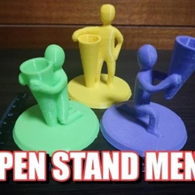 portapenna uomini gadget office nani portapenne penstand 3d print model - Mito3D