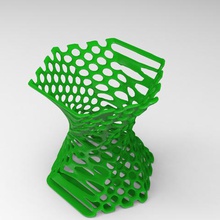 supporto della penna organico gadget famiglia penstand forma organica organici brahmabeej 3d print model - Mito3D