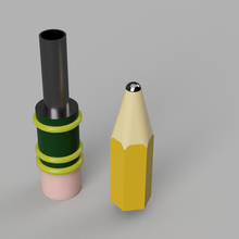 lápis esconder recipiente 3d print model - Mito3D