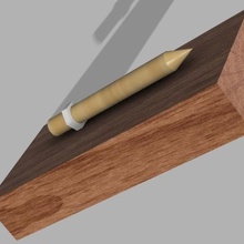 pencil anti-roll helper tool 3d print model - Mito3D