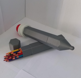 pencil box office giant fun storage accessory gum 3d print model - Mito3D