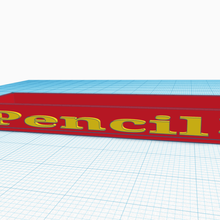pencil box art home homework 3d print model - Mito3D