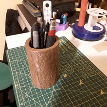 kalem kutusu -pot boya kalemleri ev ofis ağaç dalı pot crayon boite 3d print model - Mito3D