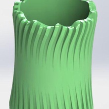 pencil box cup art 3d print model - Mito3D
