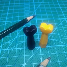 kalem kalp şeklinde üst ev kap hexagon cap 3d print model - Mito3D