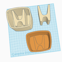 pencil case - honda logo 3d print model - Mito3D