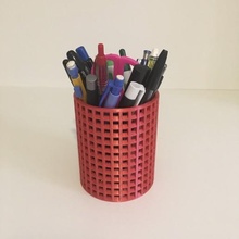 pencil cup office art house box 3d print model - Mito3D