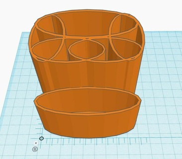 pencil cup pot 3d print model - Mito3D
