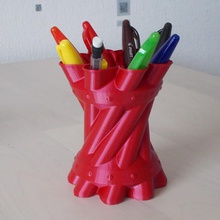 pencil cup home pot pen holder 3d print model - Mito3D