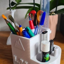 copa do lápis gadget caixa de regra borrachas canetas pote 3d print model - Mito3D