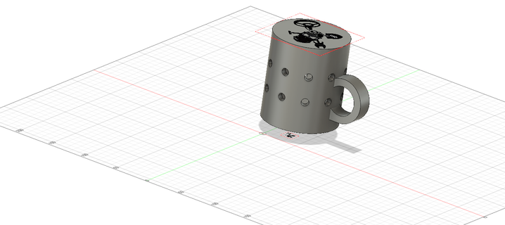 kalem Fincan kendin yap dolma Kulp destek Kupa 3d print model - Mito3D