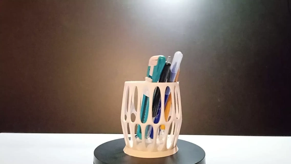 pencil cup hole 3d print model - Mito3D