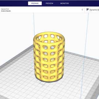 lápis suporte celular vaso casa decoração escultura textura buracos célula 3d print model - Mito3D