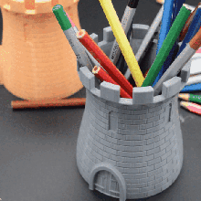 lápis suporte caneta organizar natureza Projeto escrivaninha escritório casa vespa favo mel vaso 3d print model - Mito3D