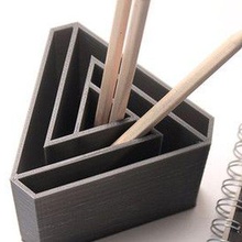 pencil holder box stationery school office desktop hobby penholder pen organizer design stationary 3d print model - Mito3D